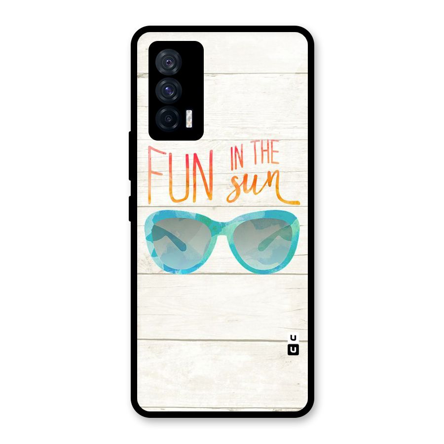 Sun Fun Glass Back Case for Vivo iQOO 7 5G