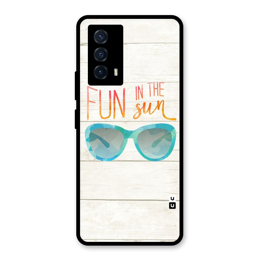 Sun Fun Glass Back Case for Vivo iQOO Z5