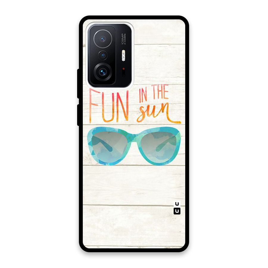 Sun Fun Glass Back Case for Xiaomi 11T Pro