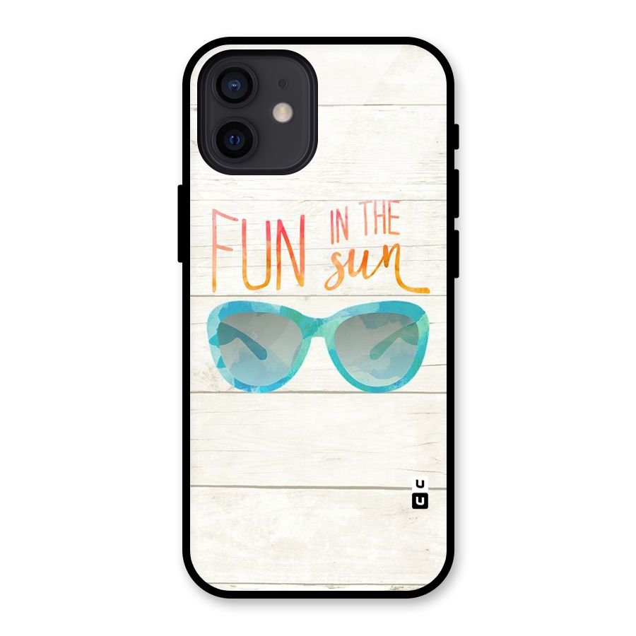 Sun Fun Glass Back Case for iPhone 12