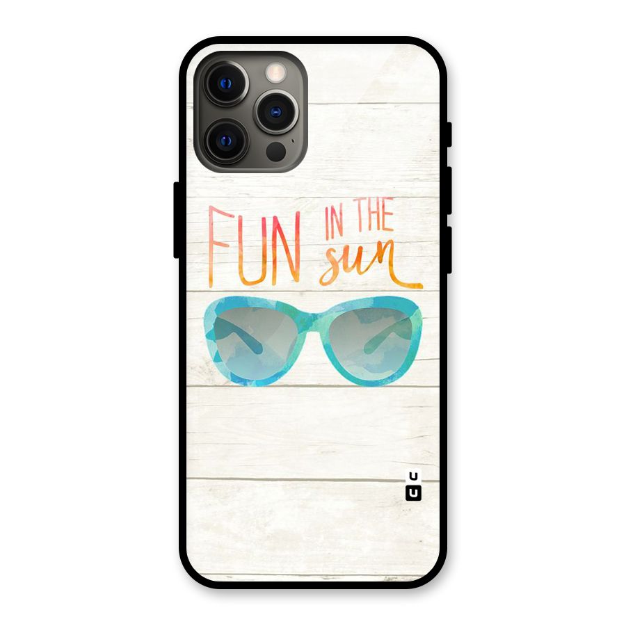 Sun Fun Glass Back Case for iPhone 12 Pro Max