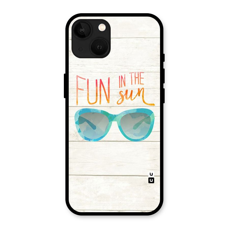 Sun Fun Glass Back Case for iPhone 13