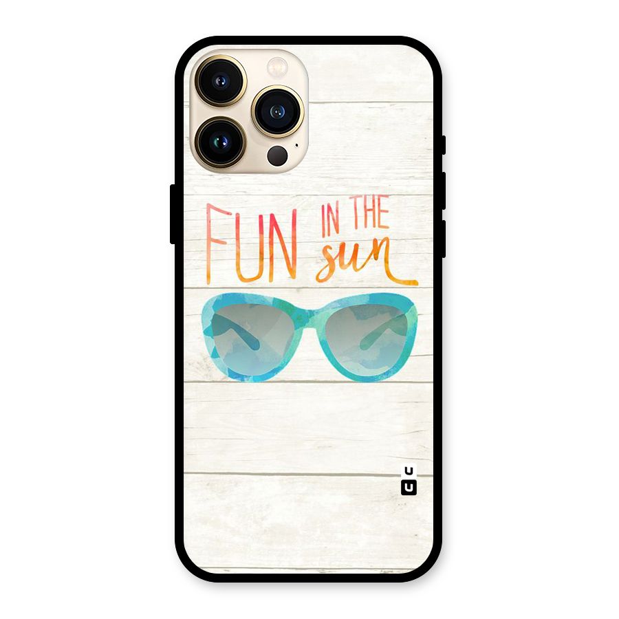 Sun Fun Glass Back Case for iPhone 13 Pro Max