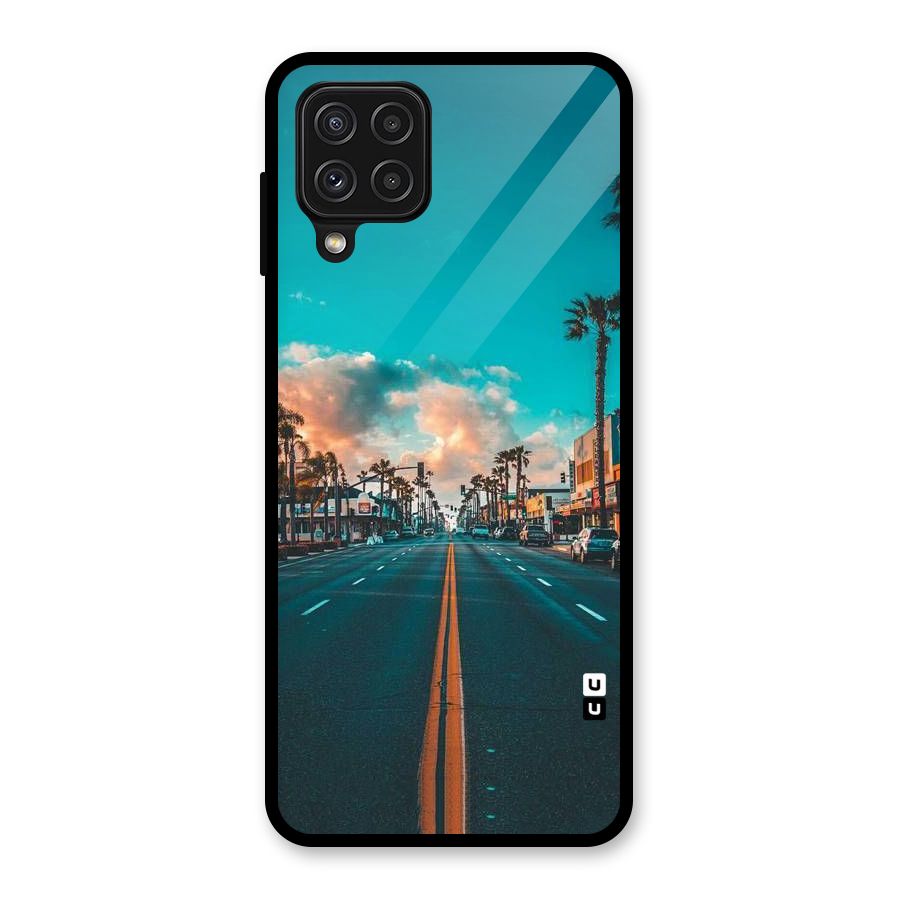 Sundown Road Glass Back Case for Galaxy A22 4G