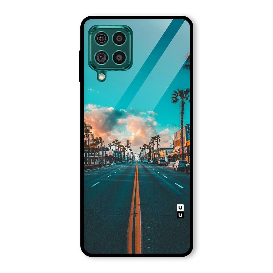 Sundown Road Glass Back Case for Galaxy F62