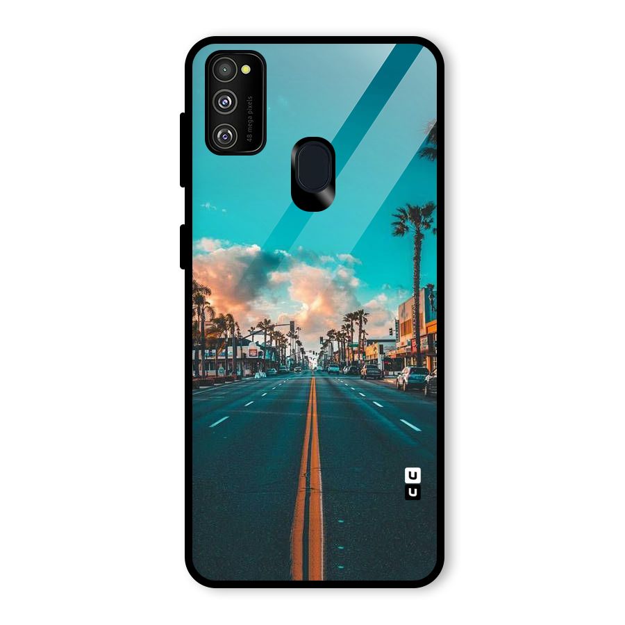 Sundown Road Glass Back Case for Galaxy M30s