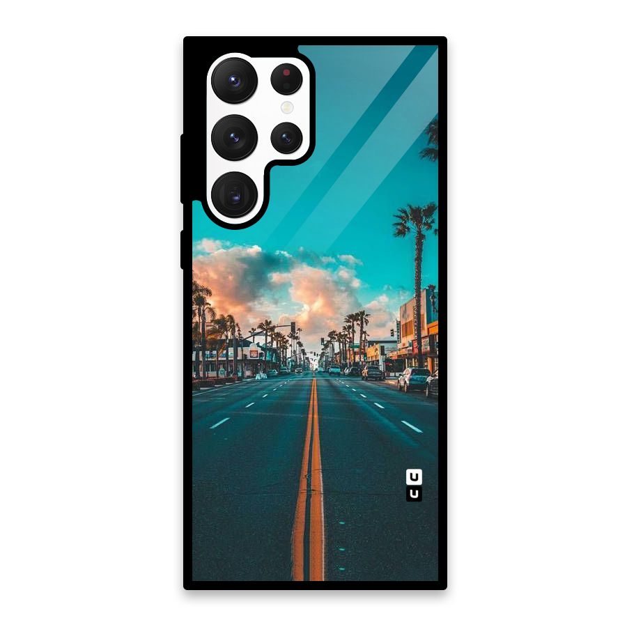 Sundown Road Glass Back Case for Galaxy S22 Ultra 5G