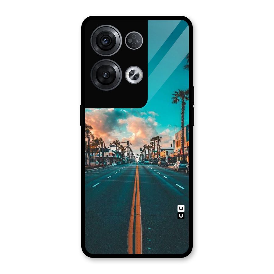 Sundown Road Glass Back Case for Oppo Reno8 Pro 5G