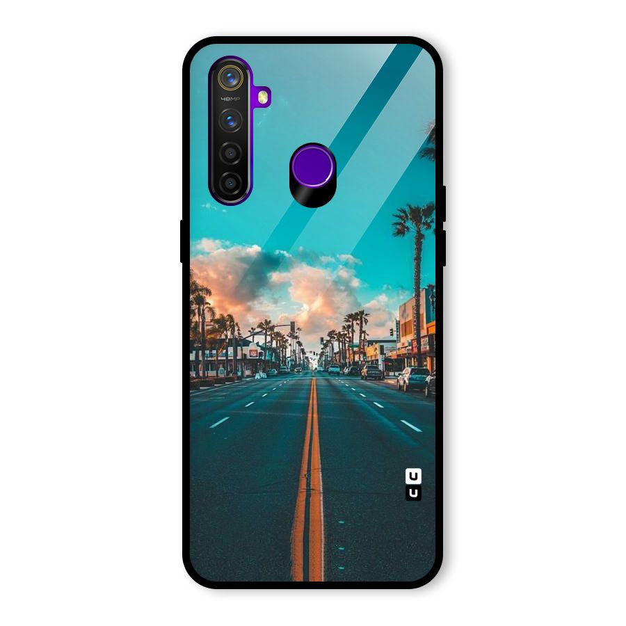 Sundown Road Glass Back Case for Realme 5 Pro