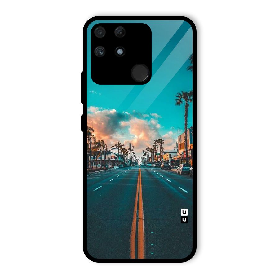 Sundown Road Glass Back Case for Realme Narzo 50A