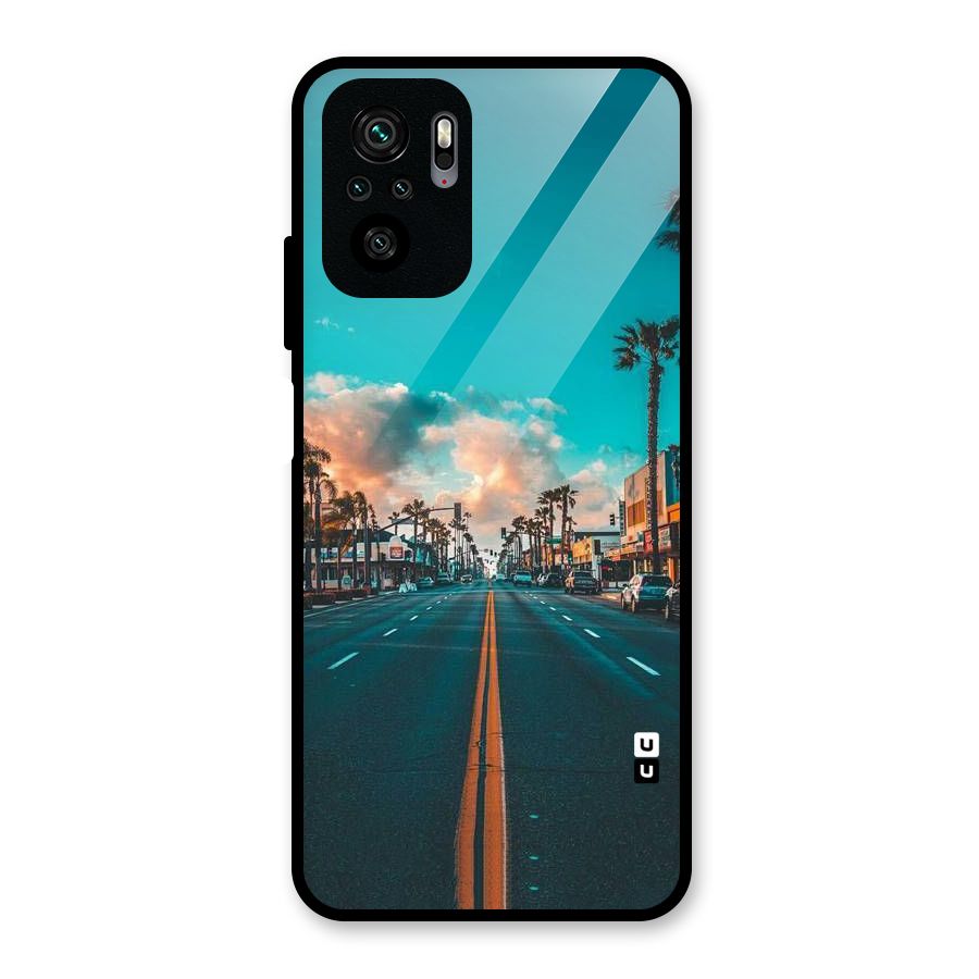 Sundown Road Glass Back Case for Redmi Note 10S