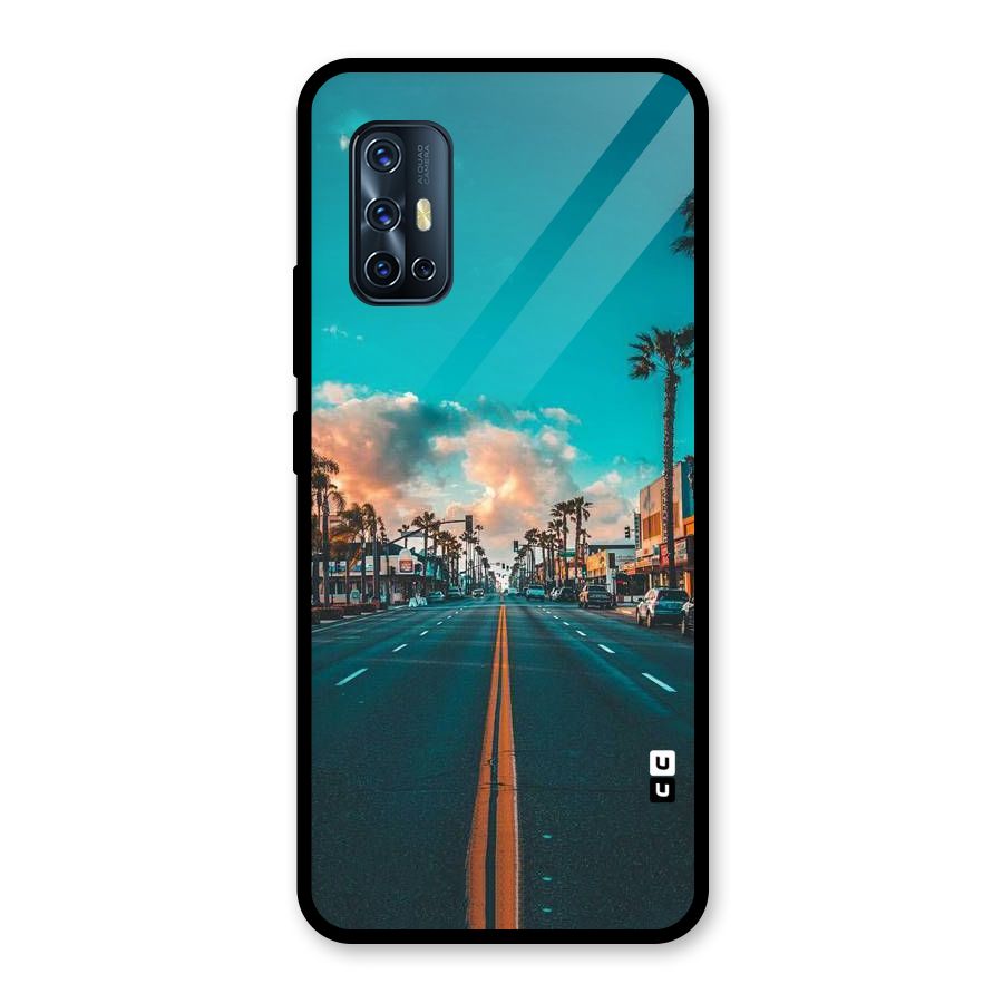 Sundown Road Glass Back Case for Vivo V17