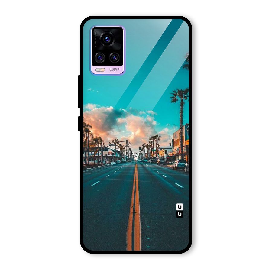 Sundown Road Glass Back Case for Vivo V20 Pro