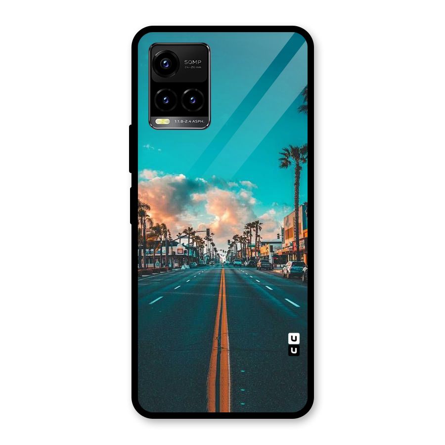 Sundown Road Glass Back Case for Vivo Y21A