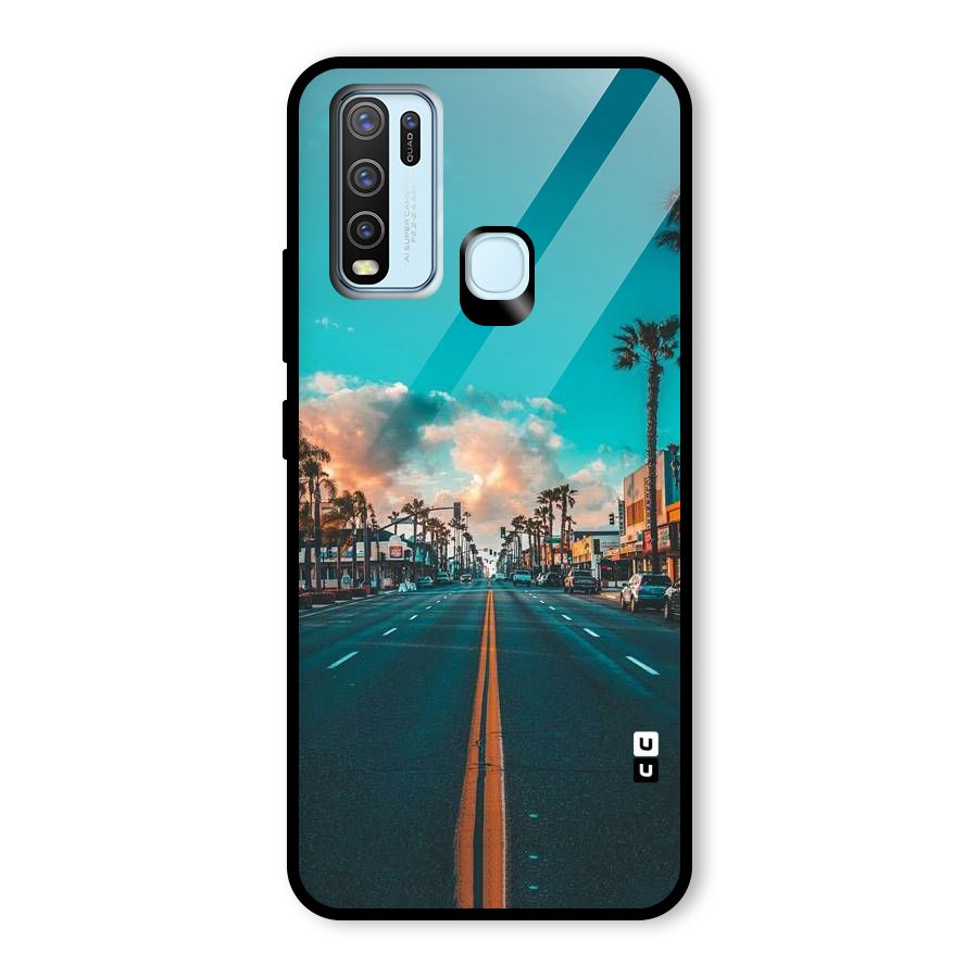 Sundown Road Glass Back Case for Vivo Y30