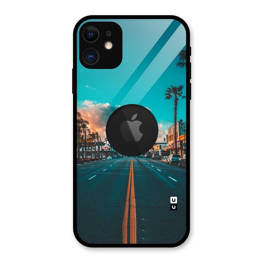 Sundown Road Glass Back Case for iPhone 11 Logo Cut