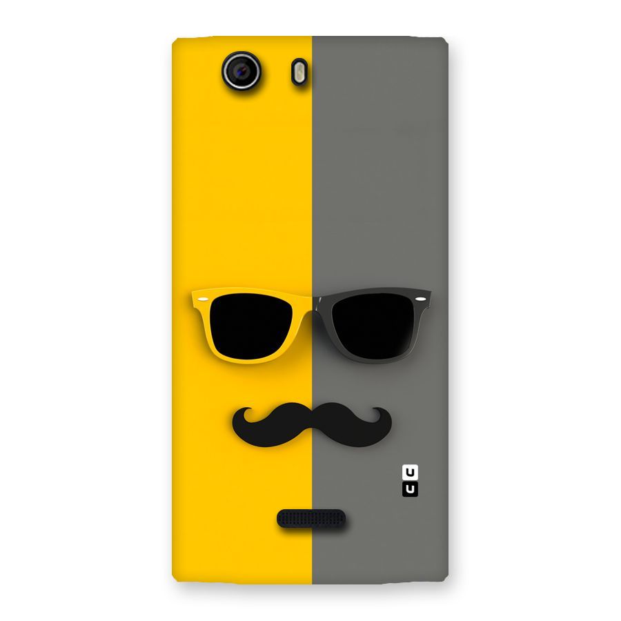 Sunglasses and Moustache Back Case for Canvas Nitro 2 E311
