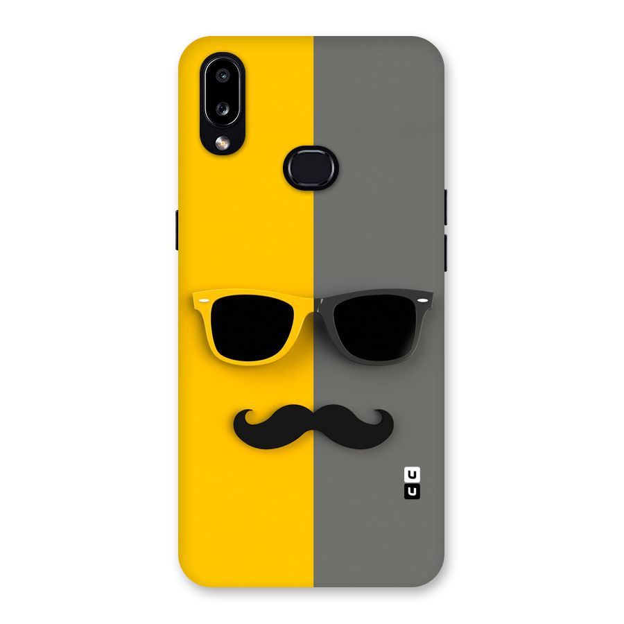 Sunglasses and Moustache Back Case for Galaxy A10s