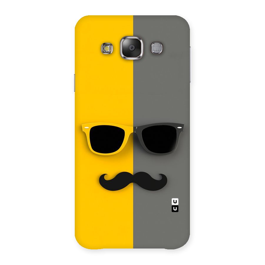 Sunglasses and Moustache Back Case for Galaxy E7