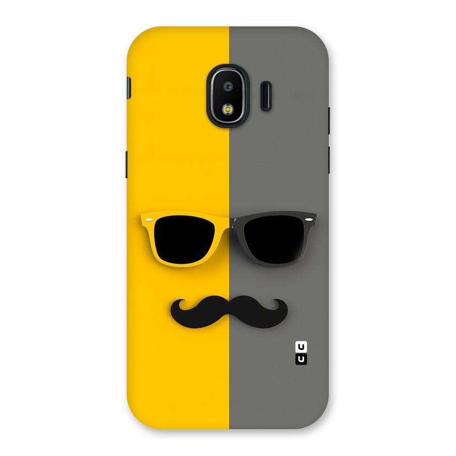 Sunglasses and Moustache Back Case for Galaxy J2 Pro 2018