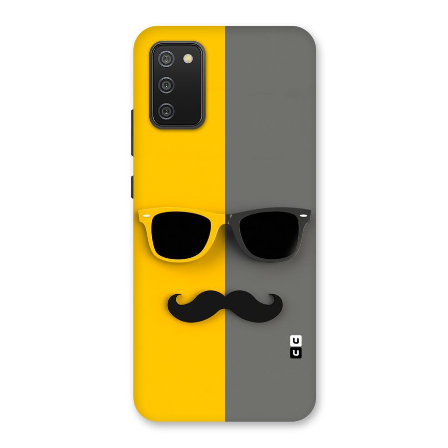 Sunglasses and Moustache Back Case for Galaxy M02s