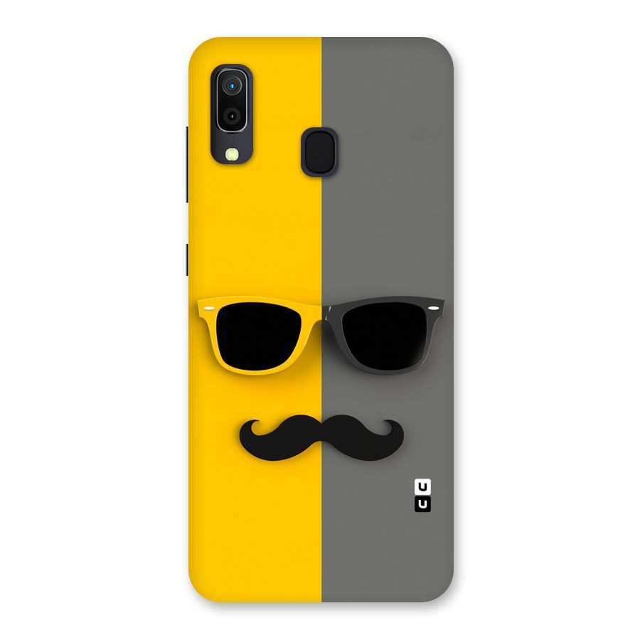 Sunglasses and Moustache Back Case for Galaxy M10s