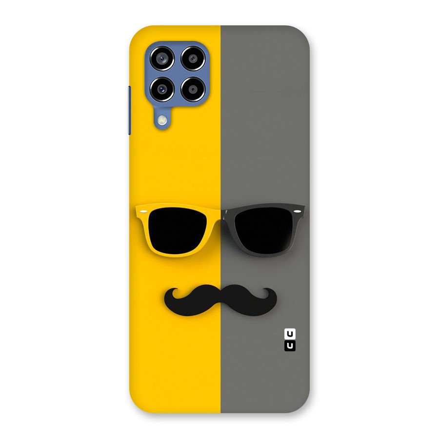 Sunglasses and Moustache Back Case for Galaxy M53 5G