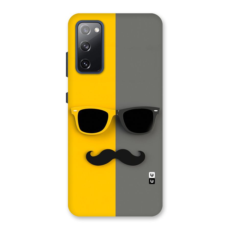 Sunglasses and Moustache Back Case for Galaxy S20 FE