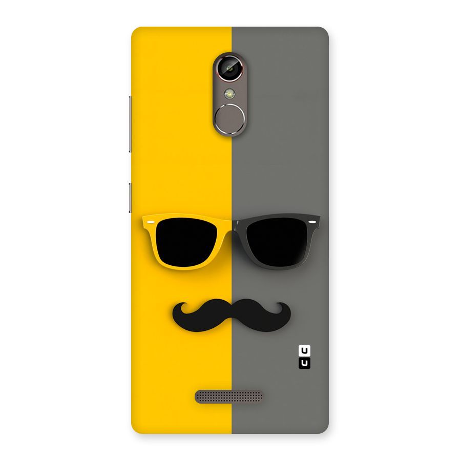 Sunglasses and Moustache Back Case for Gionee S6s
