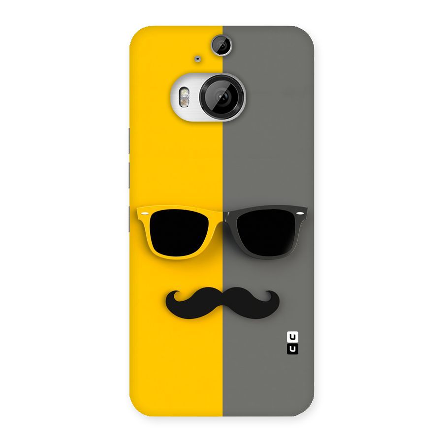 Sunglasses and Moustache Back Case for HTC One M9 Plus