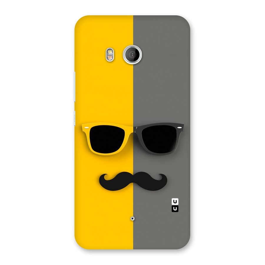 Sunglasses and Moustache Back Case for HTC U11