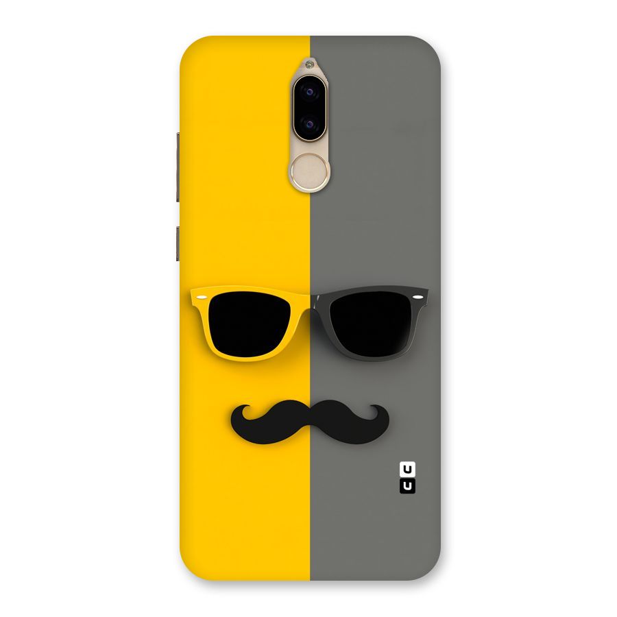 Sunglasses and Moustache Back Case for Honor 9i