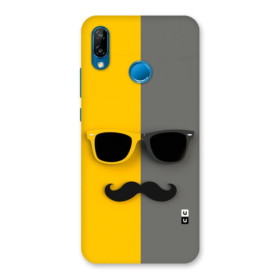 Sunglasses and Moustache Back Case for Huawei P20 Lite