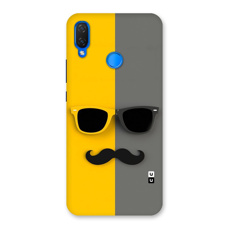 Sunglasses and Moustache Back Case for Huawei P Smart+