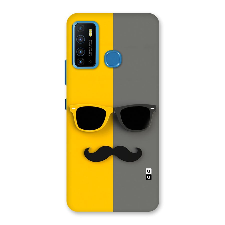 Sunglasses and Moustache Back Case for Infinix Hot 9