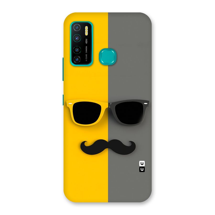 Sunglasses and Moustache Back Case for Infinix Hot 9 Pro