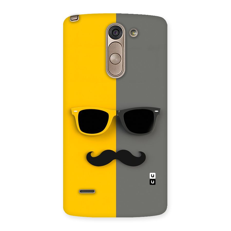 Sunglasses and Moustache Back Case for LG G3 Stylus