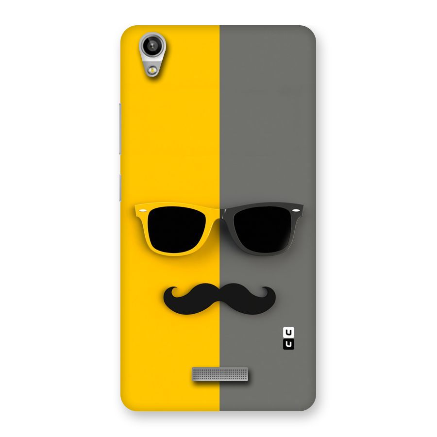 Sunglasses and Moustache Back Case for Lava-Pixel-V1