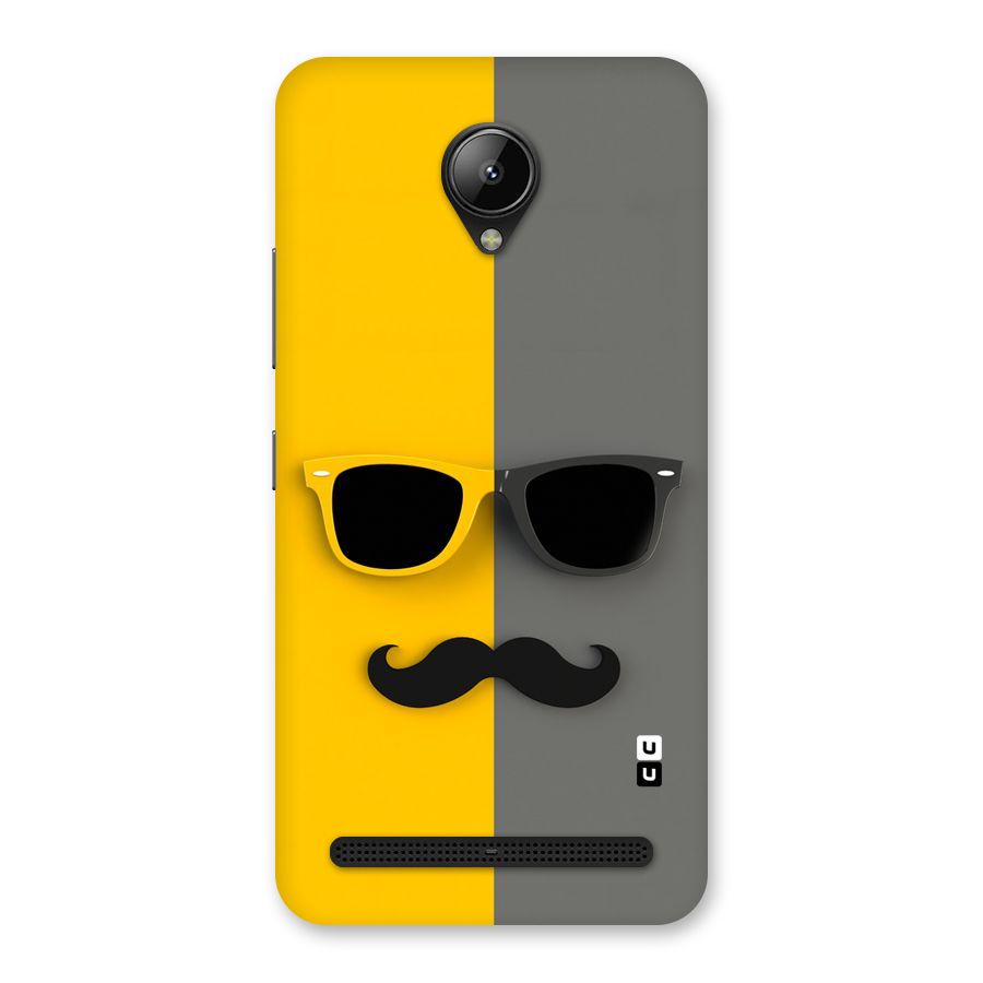 Sunglasses and Moustache Back Case for Lenovo C2