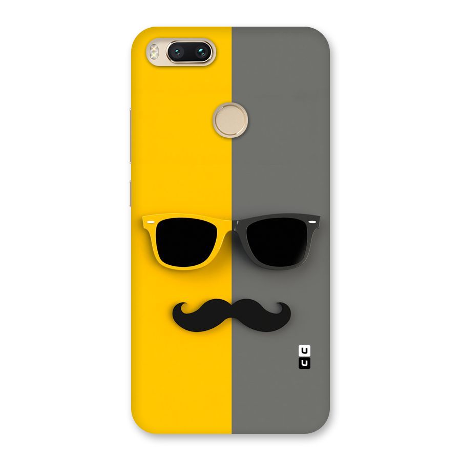 Sunglasses and Moustache Back Case for Mi A1