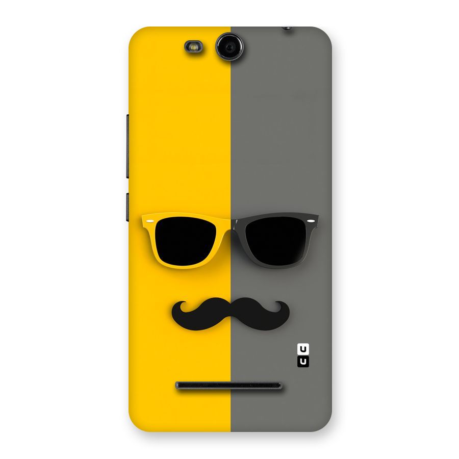 Sunglasses and Moustache Back Case for Micromax Canvas Juice 3 Q392