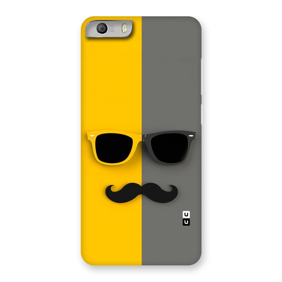 Sunglasses and Moustache Back Case for Micromax Canvas Knight 2