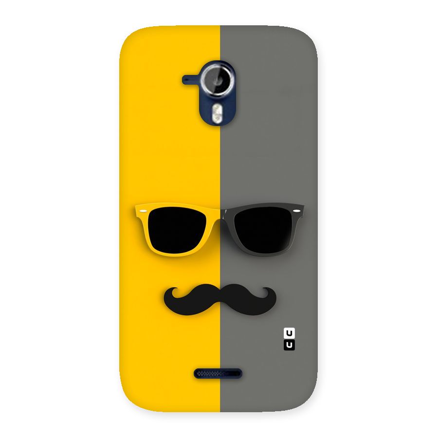 Sunglasses and Moustache Back Case for Micromax Canvas Magnus A117