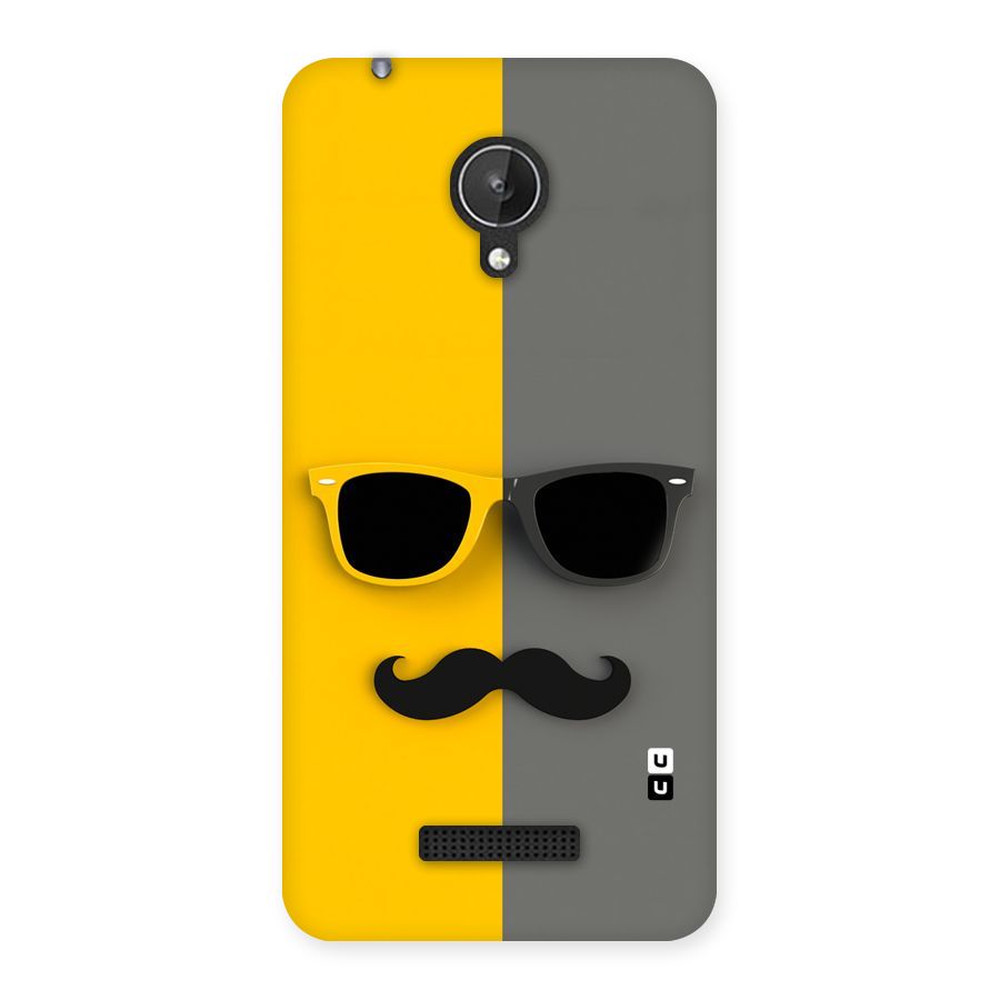 Sunglasses and Moustache Back Case for Micromax Canvas Spark Q380
