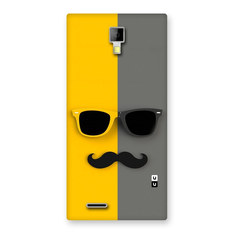 Sunglasses and Moustache Back Case for Micromax Canvas Xpress A99