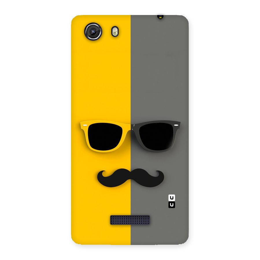 Sunglasses and Moustache Back Case for Micromax Unite 3