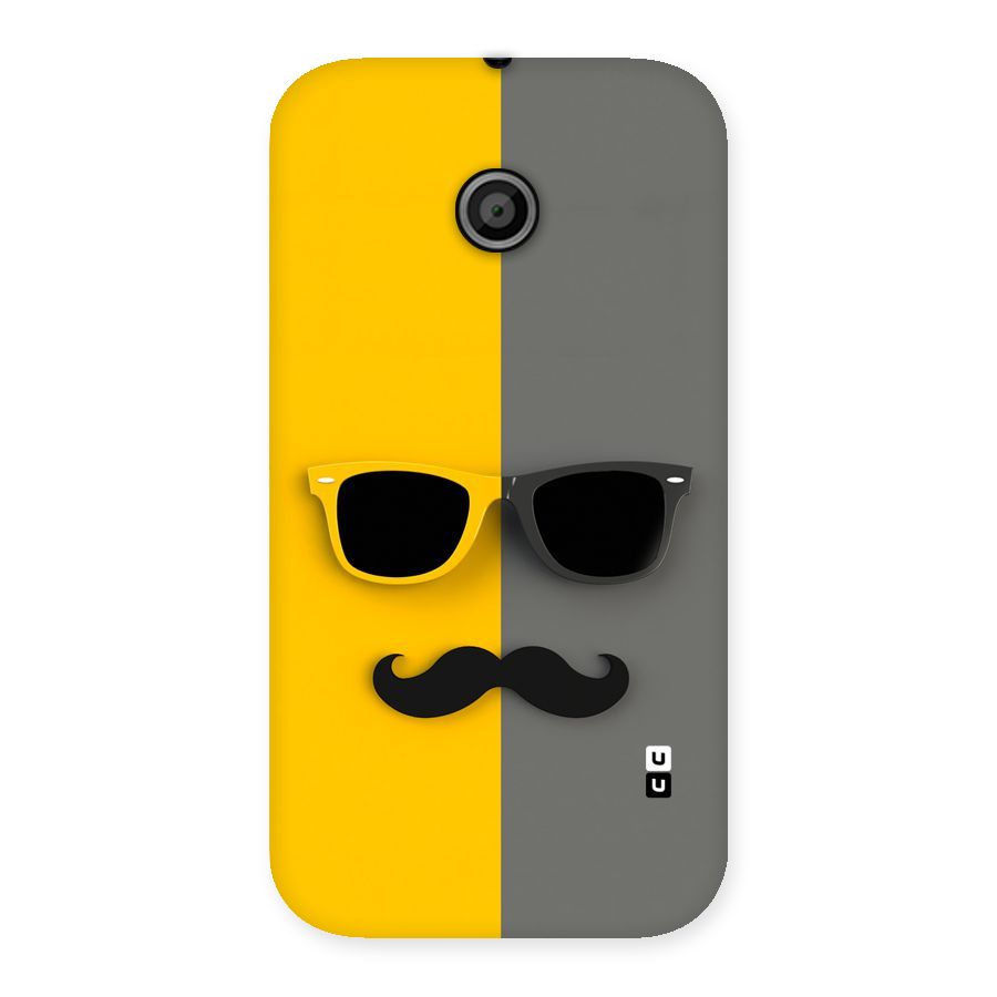Sunglasses and Moustache Back Case for Moto E