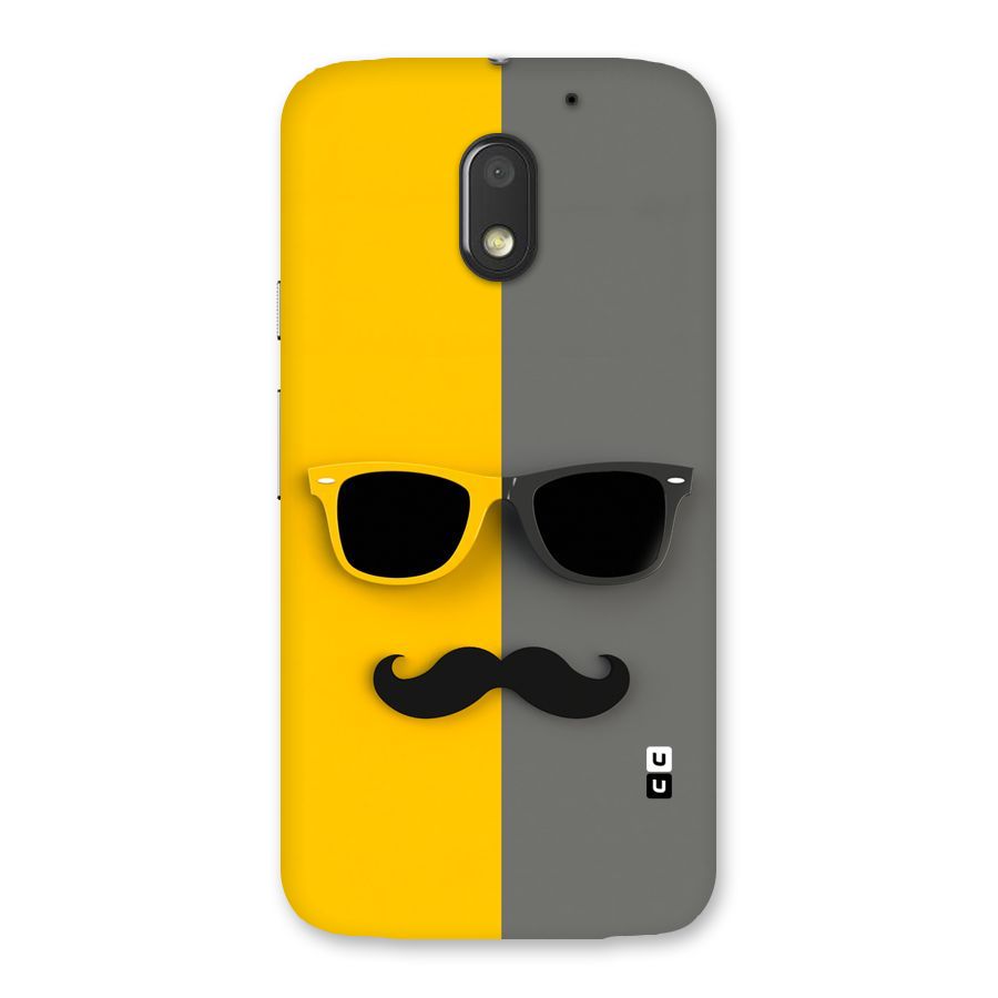 Sunglasses and Moustache Back Case for Moto E3 Power