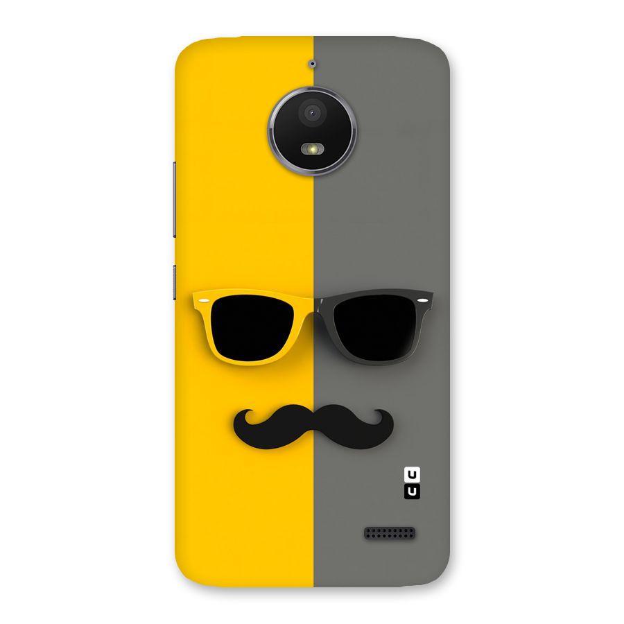 Sunglasses and Moustache Back Case for Moto E4