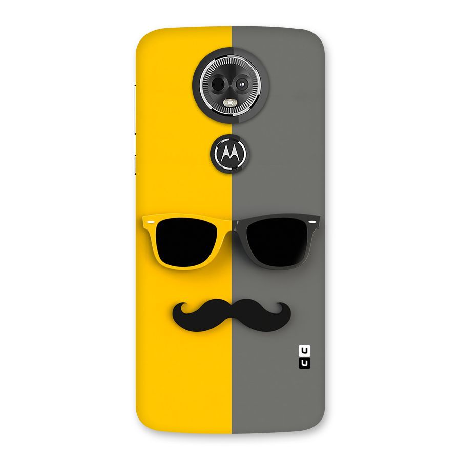 Sunglasses and Moustache Back Case for Moto E5 Plus